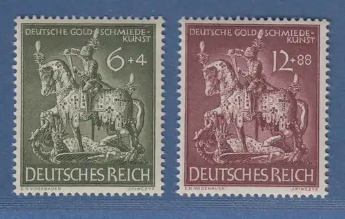 Deutsches Reich 1943 Goldschmiedekunst Mi.-Nr. 860-861 Satz einwandfrei **
