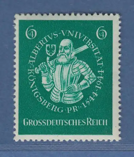 Deutsches Reich 1944 400 Jahre Albertus Universität Mi.-Nr. 896 einwandfrei **