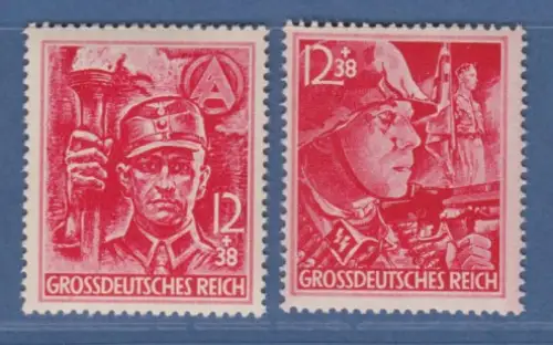 Deutsches Reich 1945 Sturmabteilung und SS Mi.-Nr. 909-910 Satz gezähnt **