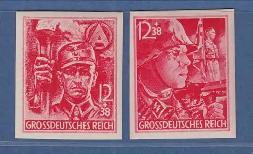 Deutsches Reich 1945 Sturmabteilung und SS Mi.-Nr. 909-910 Satz geschnitten **
