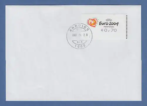 Portugal 2003 ATM Fußball EM Euro 2004 Mi-Nr. 42.2.1 Z1 Wert 0,70 auf FDC
