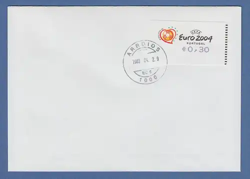 Portugal 2003 ATM Fußball EM Euro 2004 Mi-Nr. 42.2.1 Z1 Wert 0,30 auf FDC