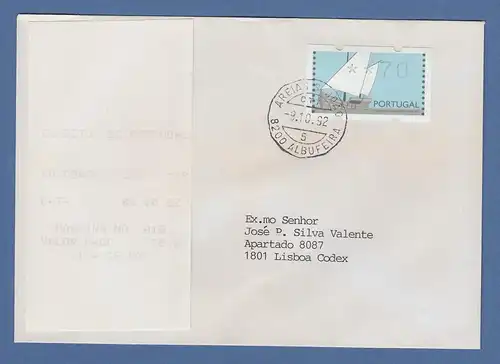 Portugal 1992 ATM Karavelle Mi-Nr. 5Z1 Wert 70 auf FDC mit ET-AQ