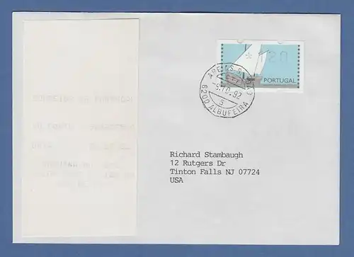Portugal 1992 ATM Karavelle Mi-Nr. 5Z1 Wert 120 auf FDC mit ET-AQ