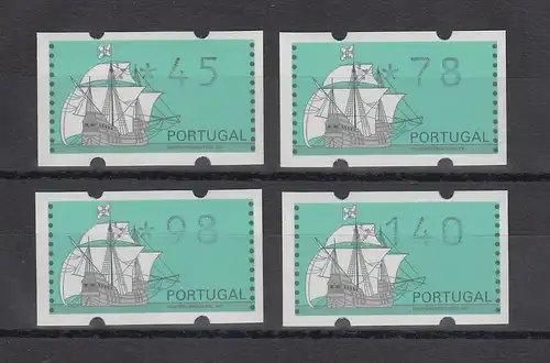 Portugal 1993 ATM Nau Mi-Nr. 7Z1 Satz 45-78-98-140 **