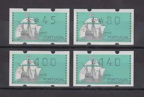 Portugal 1993 ATM Nau Mi-Nr. 7Z1 Satz 45-80-100-140 **