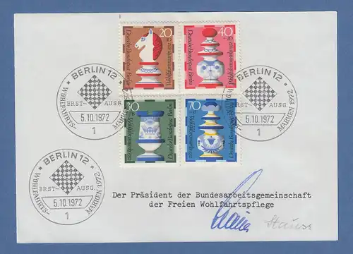 Stauss Präsident BAGFW freie Wohlfahrtspflege original-Autogramm von 1972