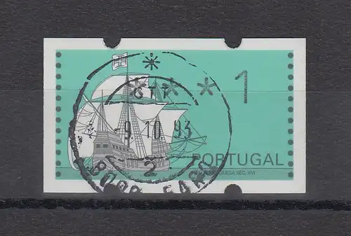 Portugal 1993 ATM Nau Mi-Nr. 7Z1 Kleinwert ***1 mit ET-O