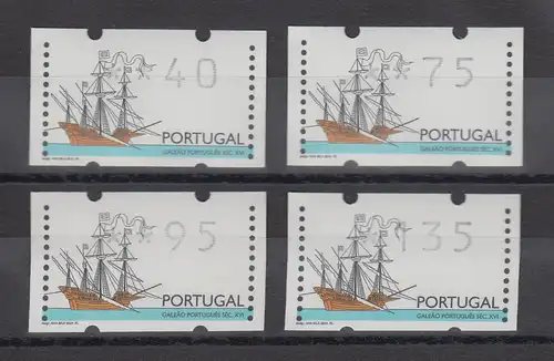 Portugal 1995 ATM Galeone Mi.-Nr. 10Z1 Satz 40-75-95-135 ** 
