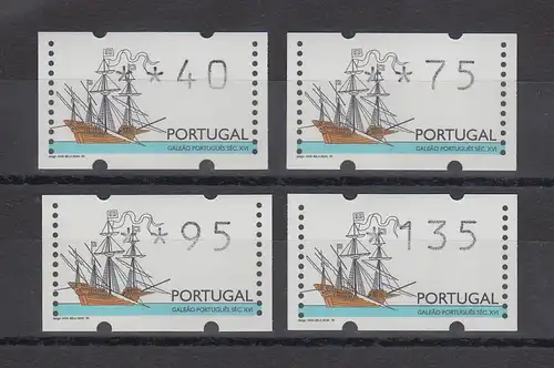 Portugal 1995 ATM Galeone Mi-Nr.10 Satz 40-75-95-135 postfrisch ** 