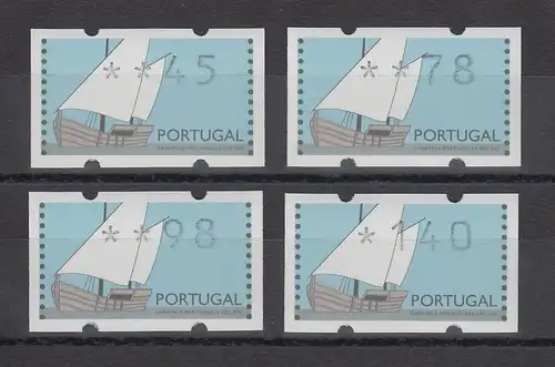 Portugal 1995 ATM Karavelle Mi.-Nr. 5 Satz 45-78-98-140 **