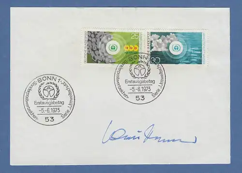 Klaus Dohnanyi Bundesminister Bildung & Wissenschaft original-Autogramm 1973