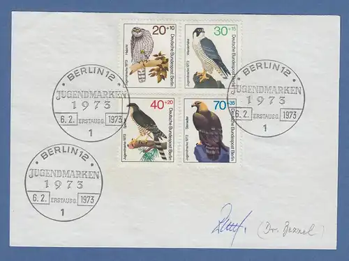 Dr. Bezzel Vizepräsident Dt. Ornithologen-Gesellschaft original-Autogramm 1973