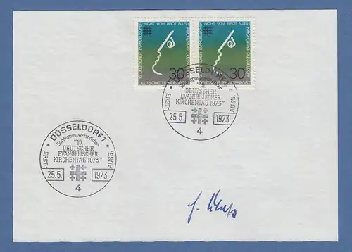 Helmut Claß Landesbischof ev. Landeskirche Württemberg original-Autogramm 1973