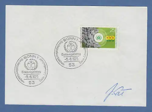 Josef Ertl Bundesminister für Ernährung & Landwirtschaft original-Autogramm 1973