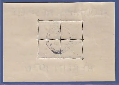 Deutsches Reich 1936 Olympische Spiele Mi.-Nr. Block 5 mit Sonderstempel 