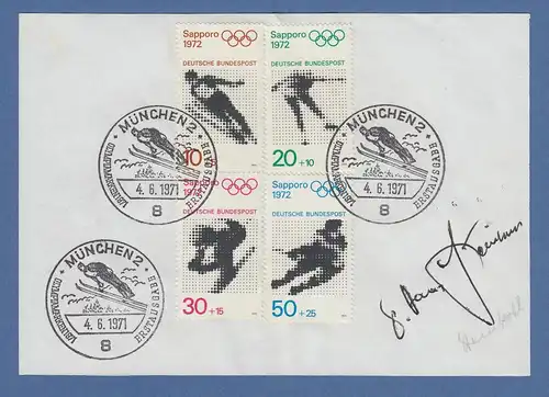 Hans Steinkohl Chirurg & Zweiter Bürgermeister München original-Autogramm 1971