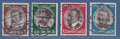 Deutsches Reich 1934 Kolonialforscher Mi.-Nr. 540-543 Satz mit Voll-Stempeln