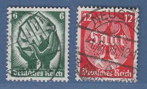 Deutsches Reich 1934 Saar-Abstimmung Mi.-Nr. 544-545 2 Werte sauber O  