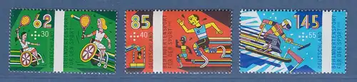 Bundesrepublik 2015 Sporthilfe: Behindertensport Mi.-Nr. 3149-3151 Satz **