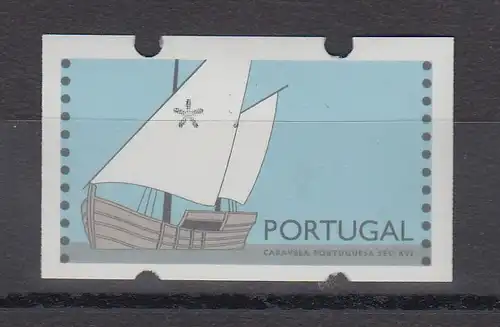 Portugal 1992 ATM Karavelle Mi.-Nr. 5 Teildruck nur Stern ** 