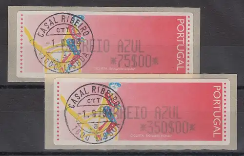 Portugal 1994 ATM Ciclista Mi.-Nr. 6 Z2 Satz 75 - 350 mit ET-O CASAL RIBEIRO