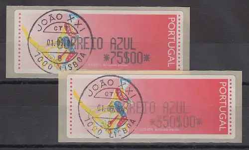 Portugal 1994 ATM Ciclista Mi.-Nr. 6 Z2 Satz 75 - 350 mit ET-O JOAO XXI LISBOA