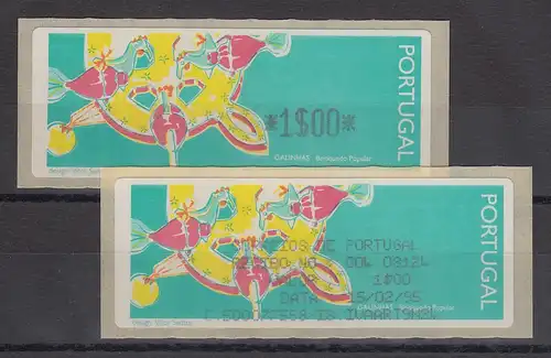 Portugal 1995 ATM Galinhas Mi-Nr. 9 Z1 Wert 1$00 ** mit ET-AQ 