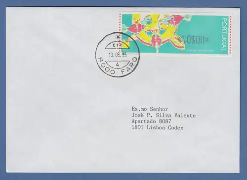 Portugal 1995 ATM Galinhas mit Punkten Mi.-Nr. 11 Z1 Wert 40 auf inlands-FDC
