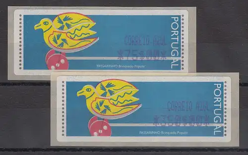 Portugal 1996 ATM Passarinho Mi.-Nr. 13.1.1 Z2 Satz AZUL 75/350 **