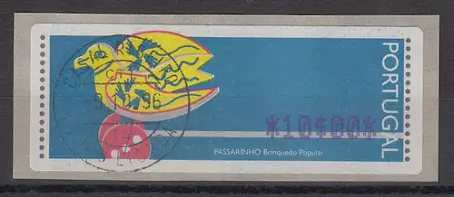 Portugal 1996 ATM Passarinho Mi.-Nr. 13.1.1 Z1 Wert 10$00 mit ET-O 9.10.96