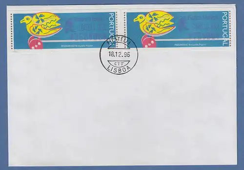 Portugal 1996 ATM Passarinho Mi-Nr 13.1.2 Z2 Feliz Natal Satz 75-350 auf FDC