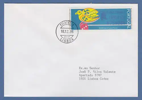 Portugal 1996 ATM Passarinho Mi-Nr 13.1.2 Z2 Feliz Natal Wert AZUL 75$00  FDC 