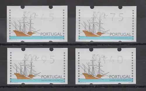 Portugal 1997 ATM Galeone mit DV Mi.-Nr. 15 Satz 45-75-95-140 **
