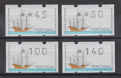 Portugal 1997 ATM Galeone mit DV Mi.-Nr. 15 Satz 45-80-100-140 **