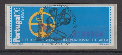 Portugal 1997 ATM PORTUGAL'98 Mi.-Nr. 17.1 Z1 Wert 10 mit ET-O