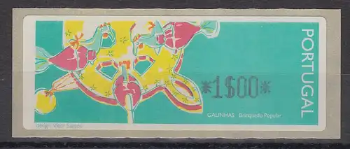 Portugal 1995 ATM Galinhas Mi.-Nr. 9 Z1 Minimum-Wert 1$00 ** 
