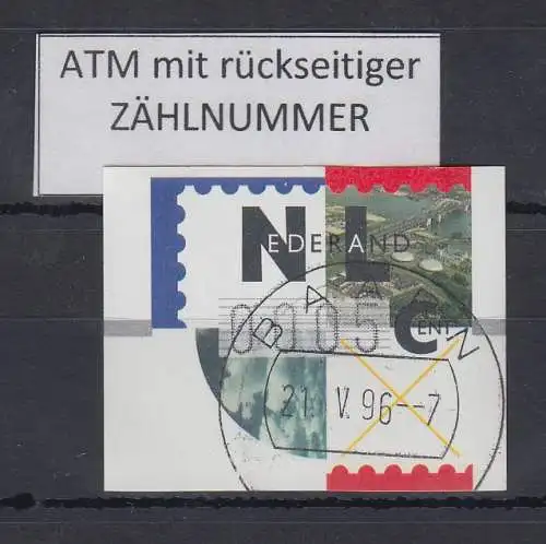 Niederlande ATM Mi.-Nr. 2.1 Typ FRAMA Kleinwert 0005 mit Zählnummer (ZN) ET-O