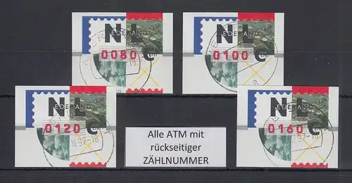 Niederlande ATM Mi.-Nr. 2.2 Typ NAGLER Satz 80-100-120-160 ZN, ET-O AMERSFOORT