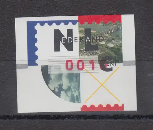 Niederlande ATM Mi.-Nr. 2.2 Typ NAGLER Wert 0010 nach rechts verschoben **