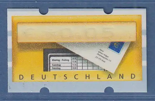 Deutschland ATM Mi.-Nr. 5.1 Blinddruck 0,05 ** , rückseitig Abklatsch, mit ZN