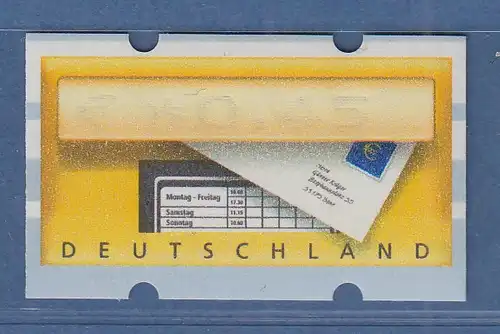 Deutschland ATM Mi.-Nr. 5.1 Blinddruck 0,45 ** , rückseitig Abklatsch 