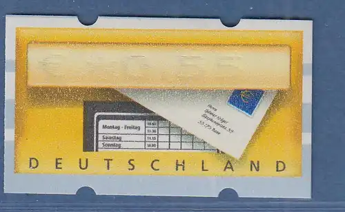 Deutschland ATM Mi.-Nr. 5.1 Blinddruck 0,55 ** , rückseitig Abklatsch 