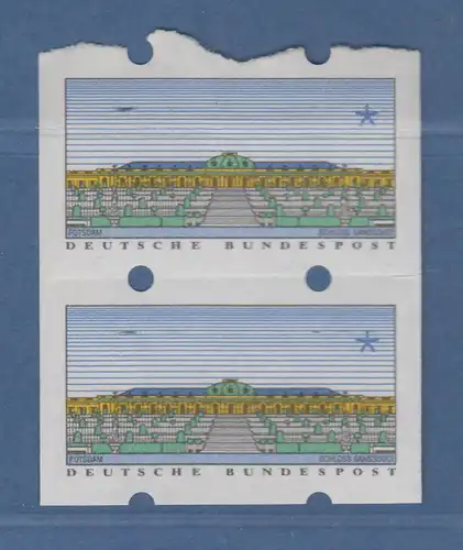 ATM Sanssouci N24-Nadeldruck Mi.-Nr. 2.2.1 Paar 2 Gummidrucke zusammenhängend