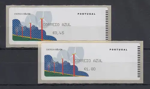 Portugal 2006 ATM Wind-Energie Monétel Mi-Nr 55.2 Satz AZUL 45-180 postfrisch **