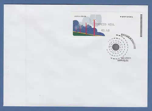 Portugal 2006 ATM Wind-Energie Monétel Mi-Nr 55.2 Wert AZUL 45 auf blanco FDC