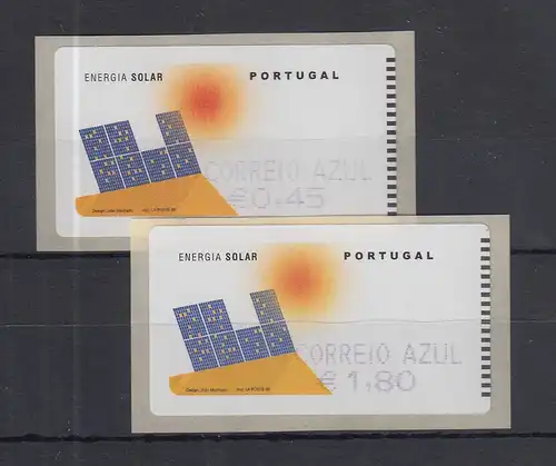 Portugal 2006 ATM Solar-Energie SMD Mi-Nr 54.1 Z2 AZUL 0,45 / 1,80 Satz ** 