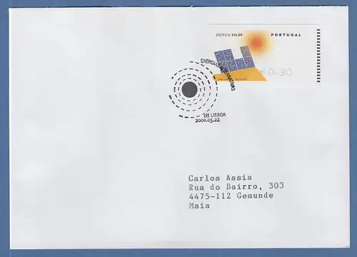 Portugal 2006 ATM Solar-Energie SMD Mi-Nr 54.1 Z1 Wert 0,30 auf FDC