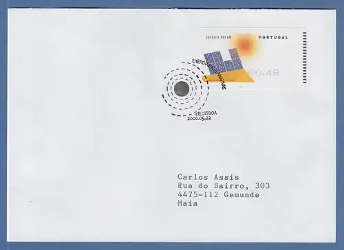 Portugal 2006 ATM Solar-Energie SMD Mi-Nr 54.1 Z1 Wert 0,48 auf FDC