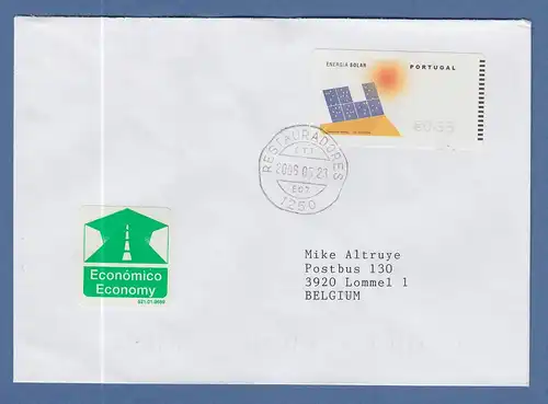 Portugal 2006 ATM Solar-Energie NewVision Mi.-Nr. 54.3 Z1 Wert 0,58 auf E-Brief
